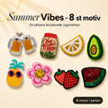 Summer-Vibes-Set 8 Aufnäher zum Aufbügeln