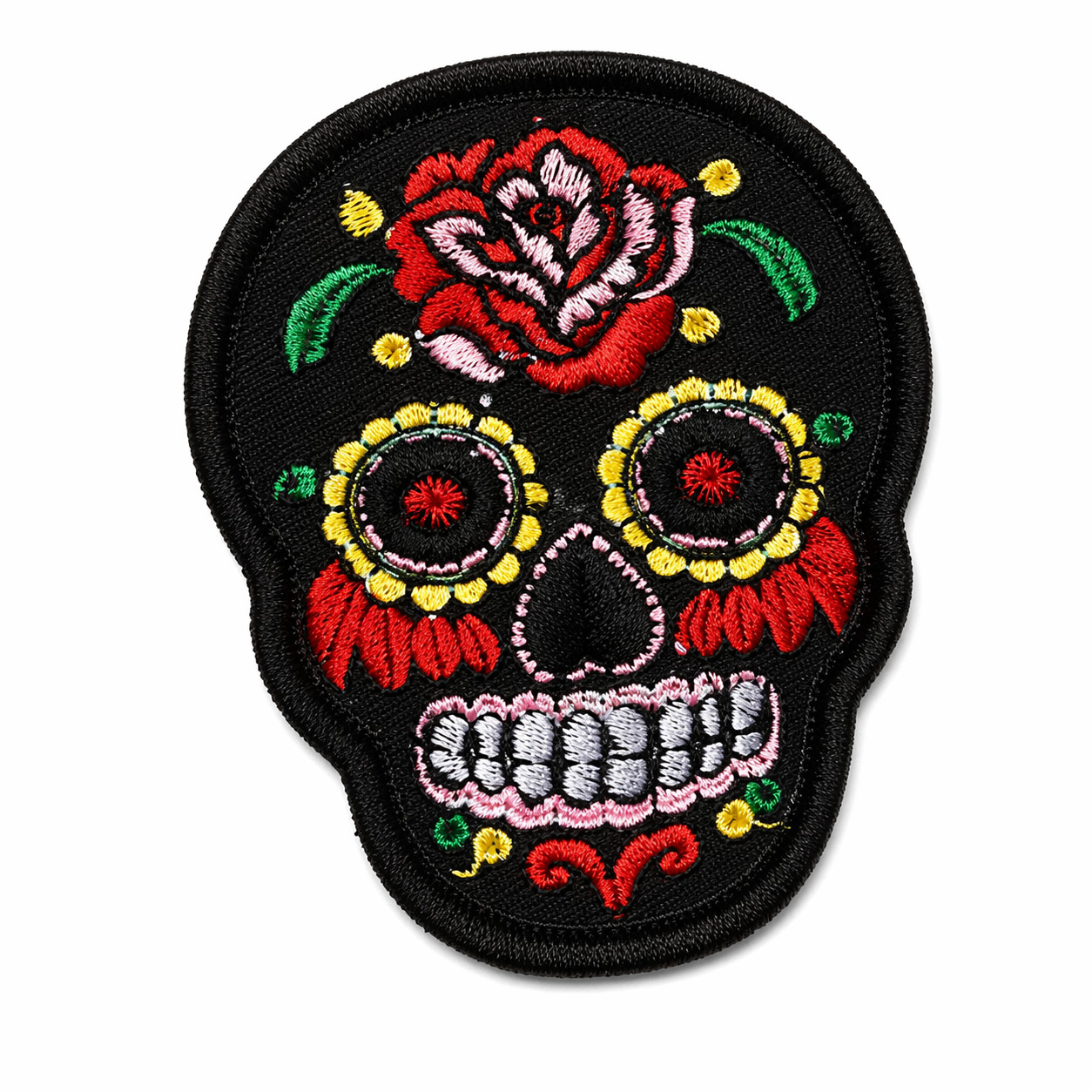 Totenkopf Schwarz – Aufnäher zum Aufbügeln