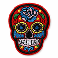 Totenkopf Rot – Aufnäher zum Aufbügeln