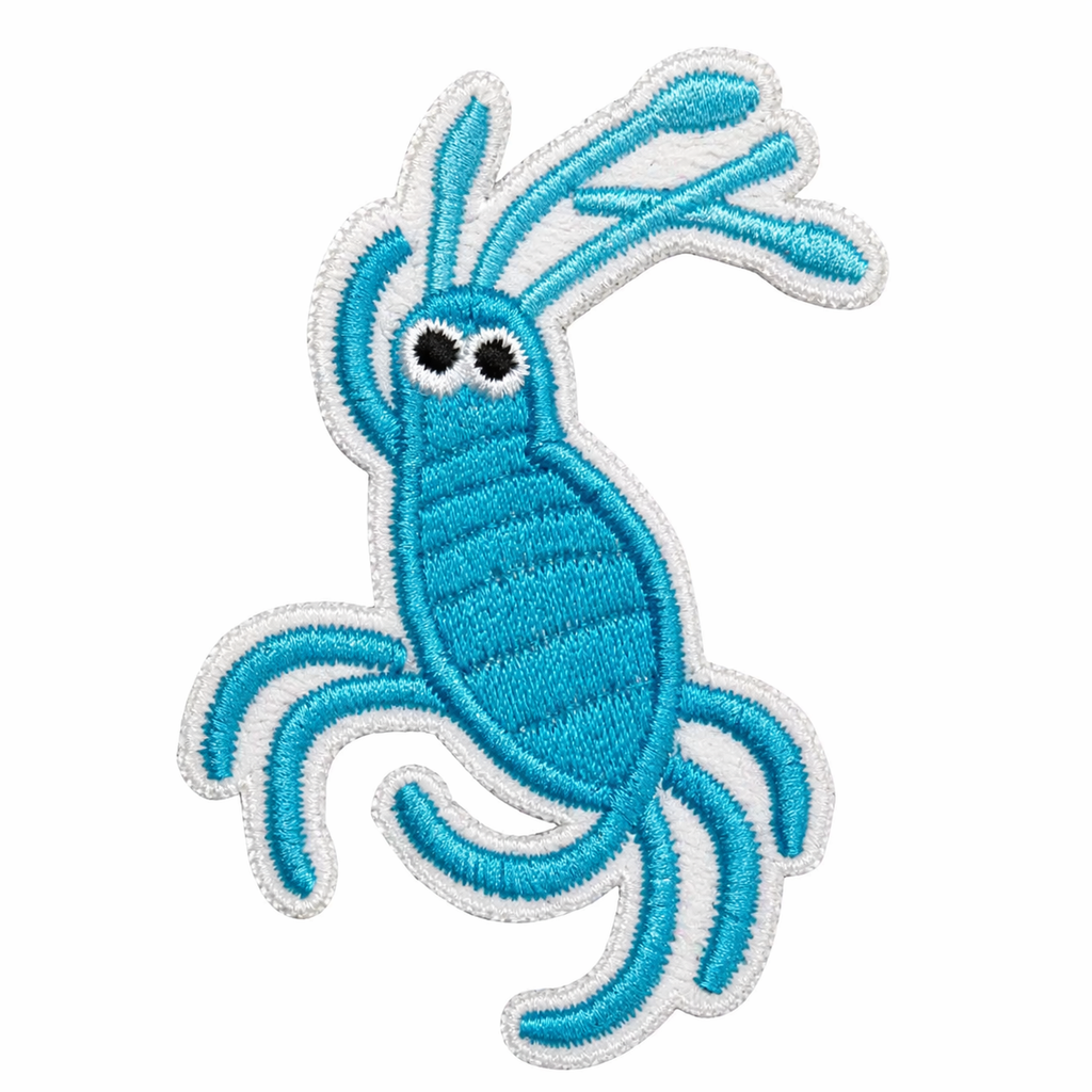 Seeungeheuer Blau – Aufnäher zum Aufbügeln