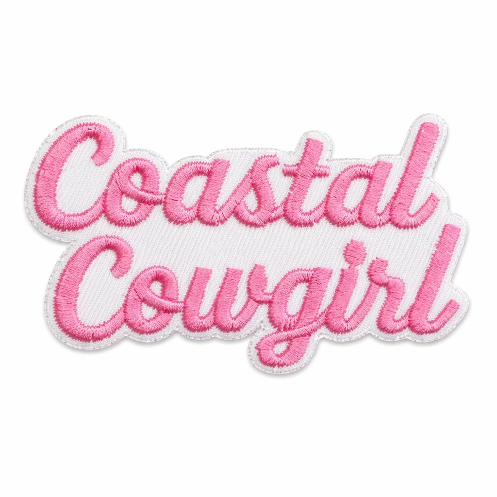 Coastal Cowgirl Rosa – Aufnäher zum Aufbügeln