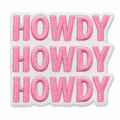 Howdy Rosa – Aufnäher zum Aufbügeln