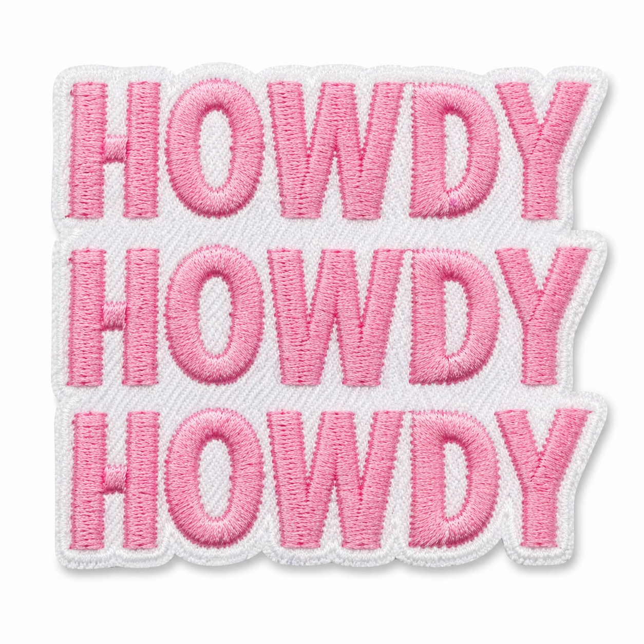 Howdy Rosa – Aufnäher zum Aufbügeln