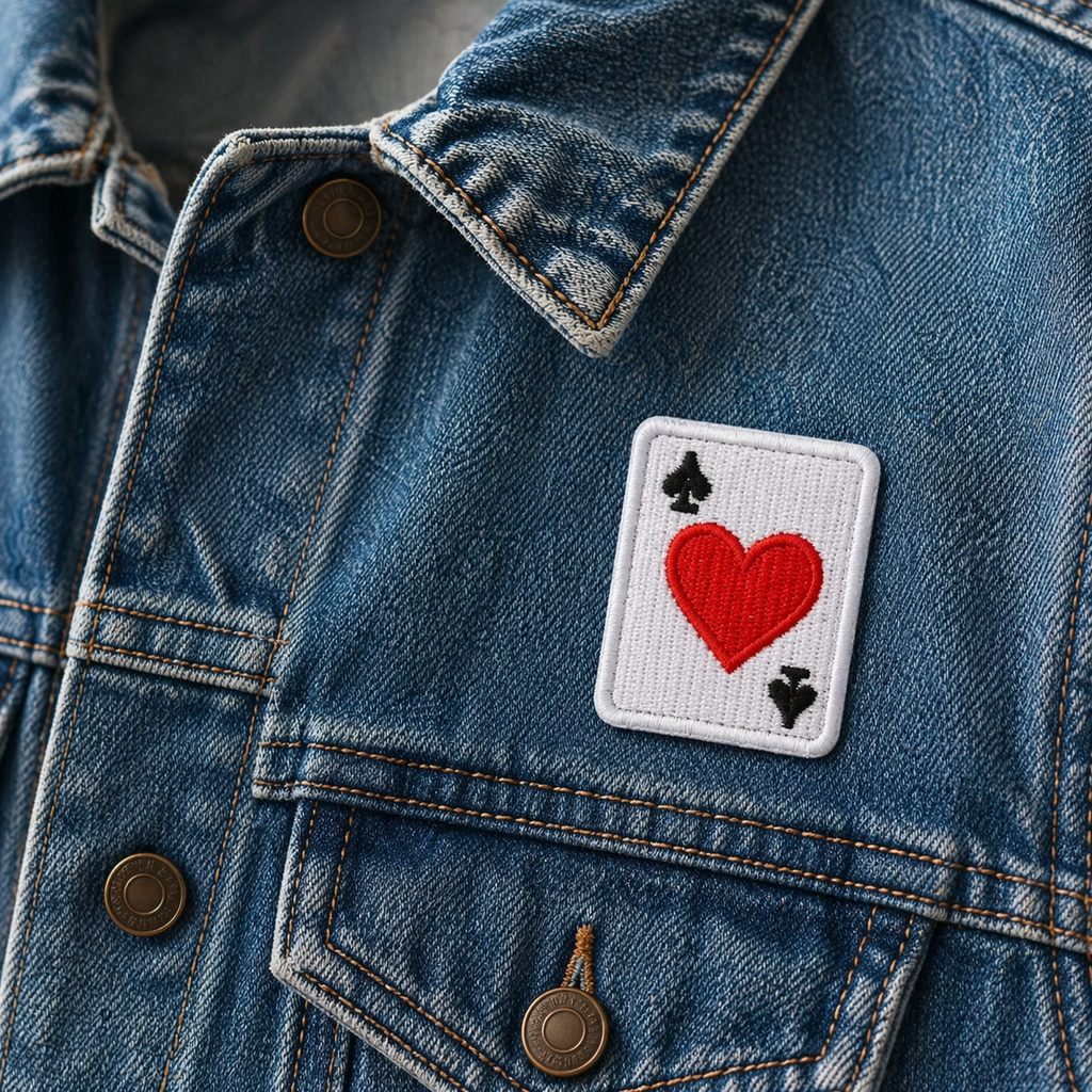Herz und Pik – Aufnäher zum Aufbügeln