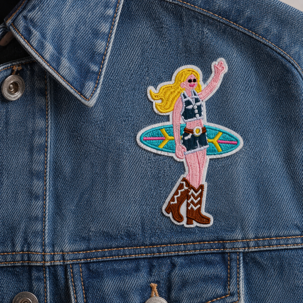 Surf Cowgirl – Aufnäher zum Aufbügeln