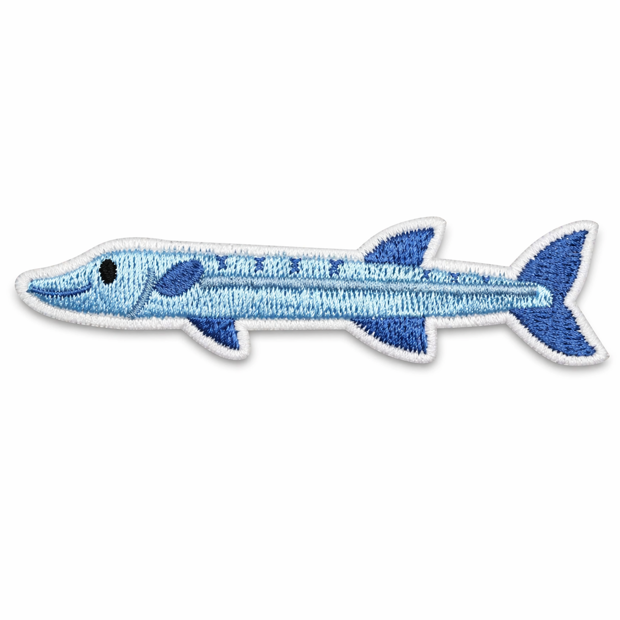 Fisch Blau – Aufnäher zum Aufbügeln