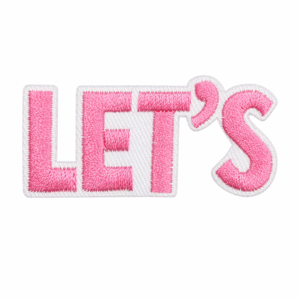 Let's Rosa – Aufnäher zum Aufbügeln