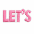 Let's Rosa – Aufnäher zum Aufbügeln