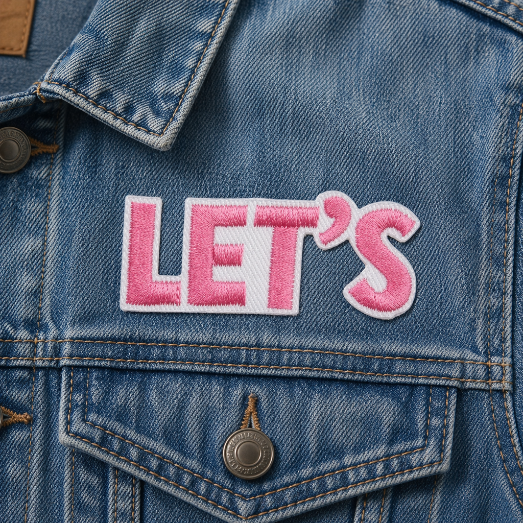 Let's Rosa – Aufnäher zum Aufbügeln