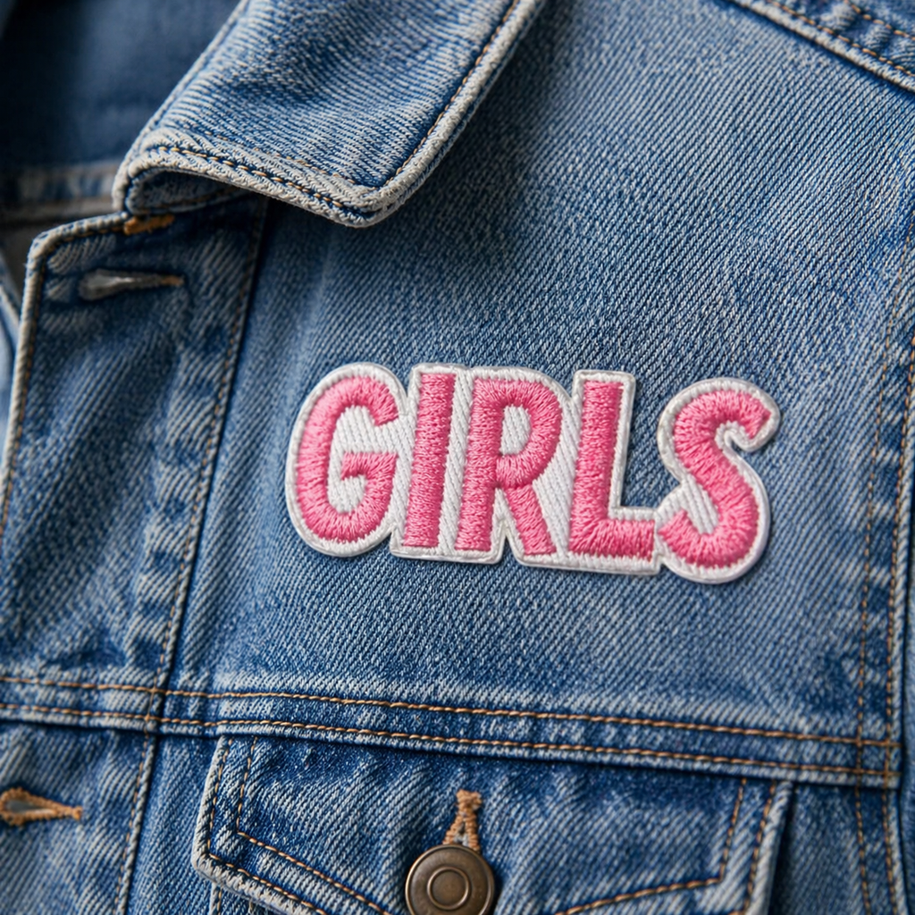 Girls Rosa – Aufnäher zum Aufbügeln