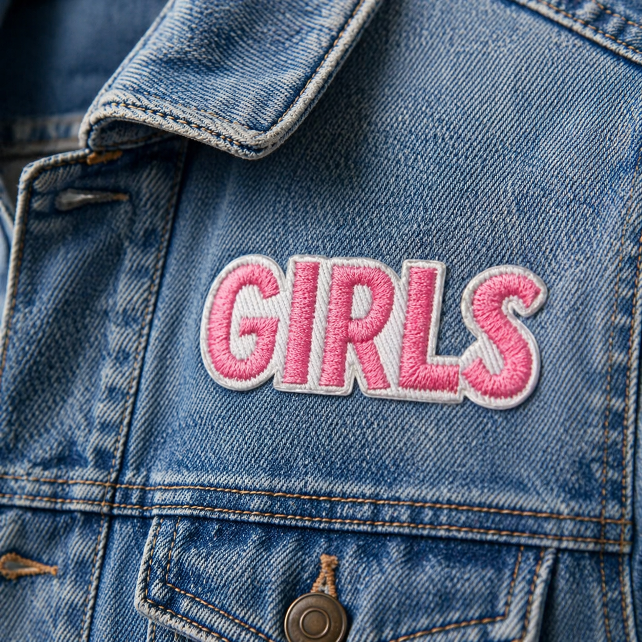 Girls Rosa – Aufnäher zum Aufbügeln