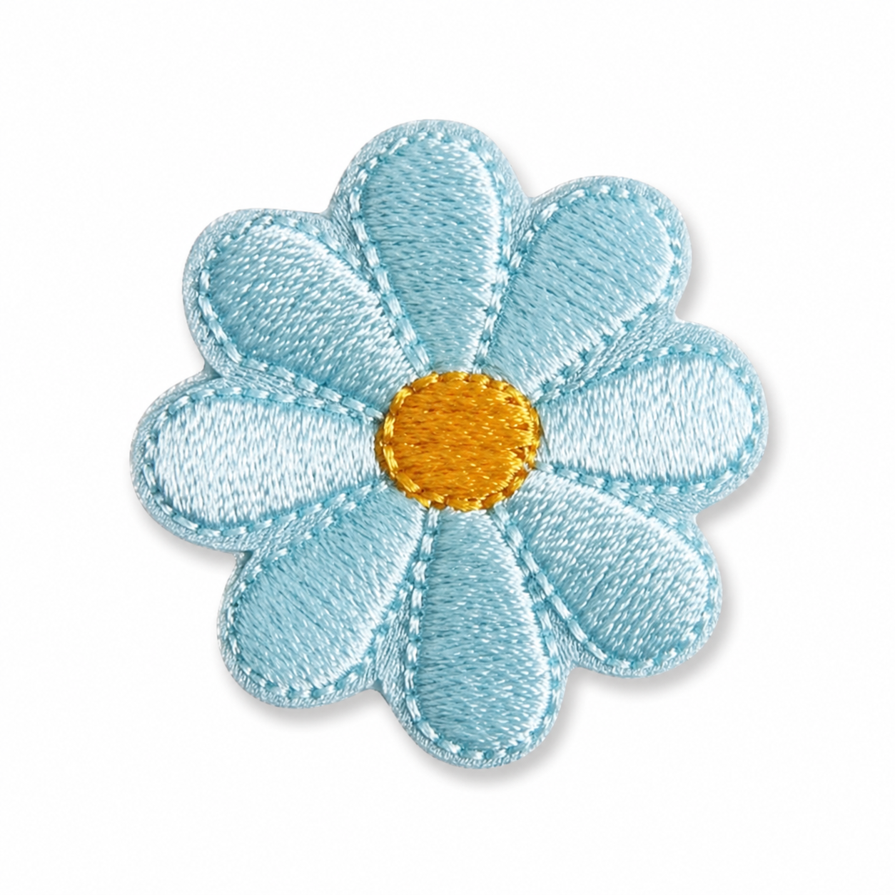 Blume Türkis – Aufnäher zum Aufbügeln