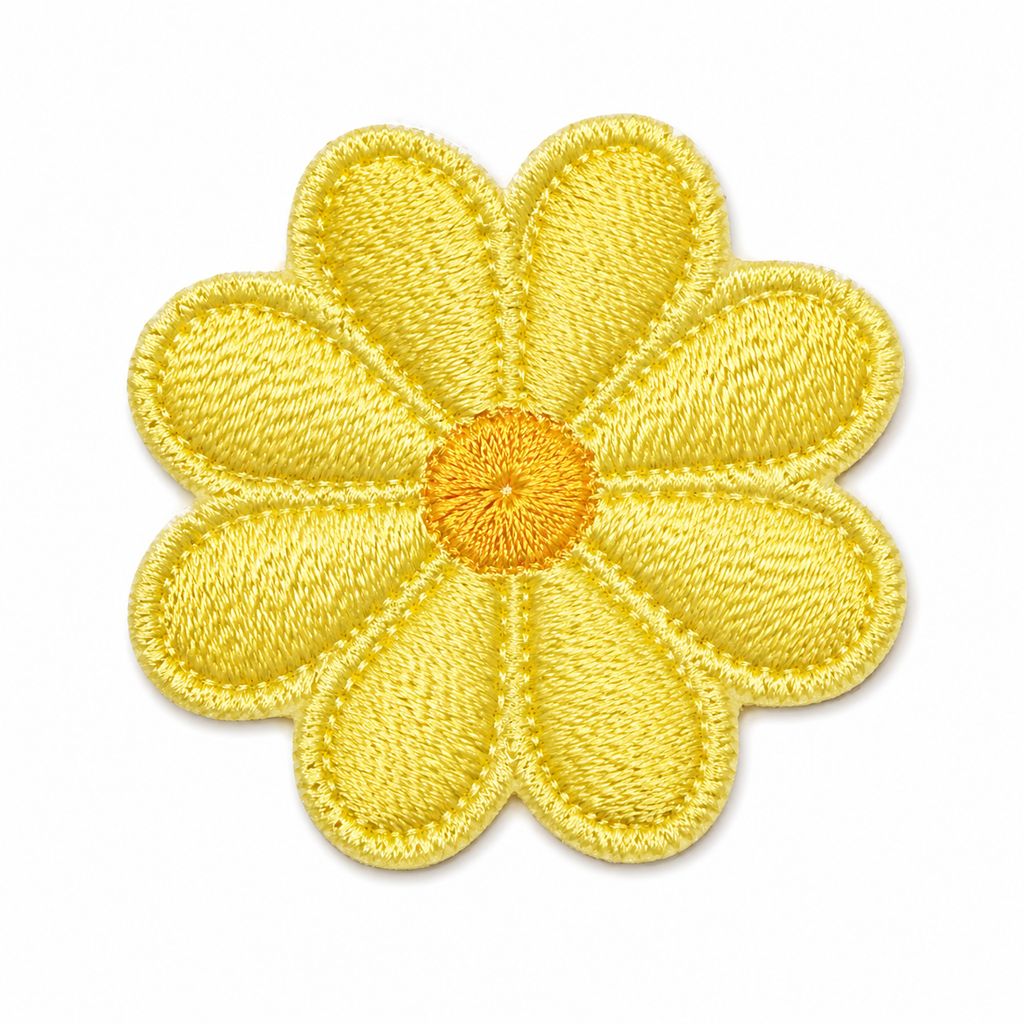 Blume Sonnengelb – Aufnäher zum Aufbügeln