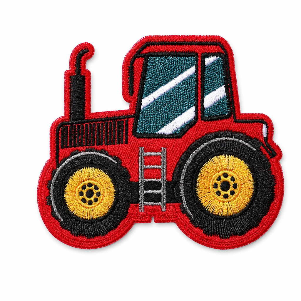 Traktor Rot – Aufnäher zum Aufbügeln
