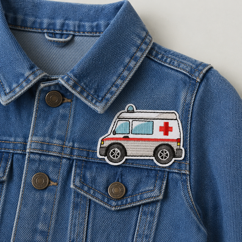 Rettungswagen – Aufnäher zum Aufbügeln