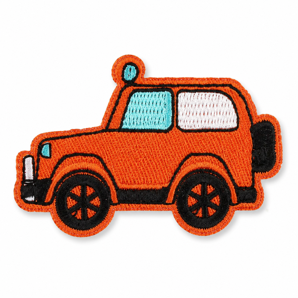 Jeep Orange – Aufnäher zum Aufbügeln