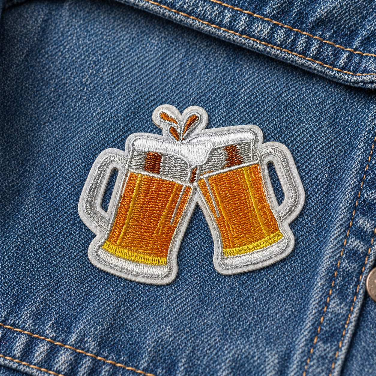 Bierkrüge – Aufnäher zum Aufbügeln