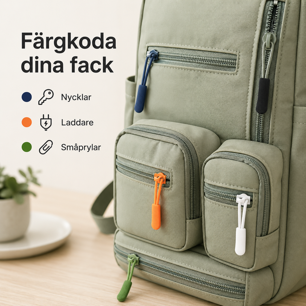 Reißverschluss-Zipper für besseren Griff – 10er-Pack