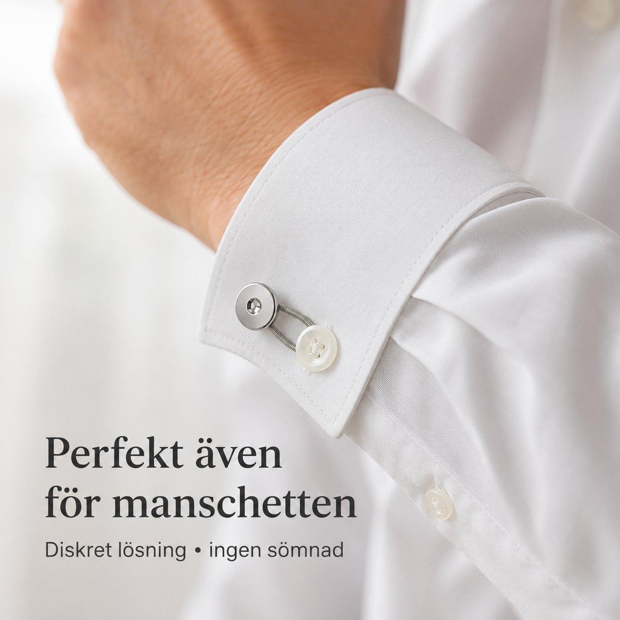 Flexiknöpfe 6er-Pack – mehr Platz an Kragen, Manschette und Bund