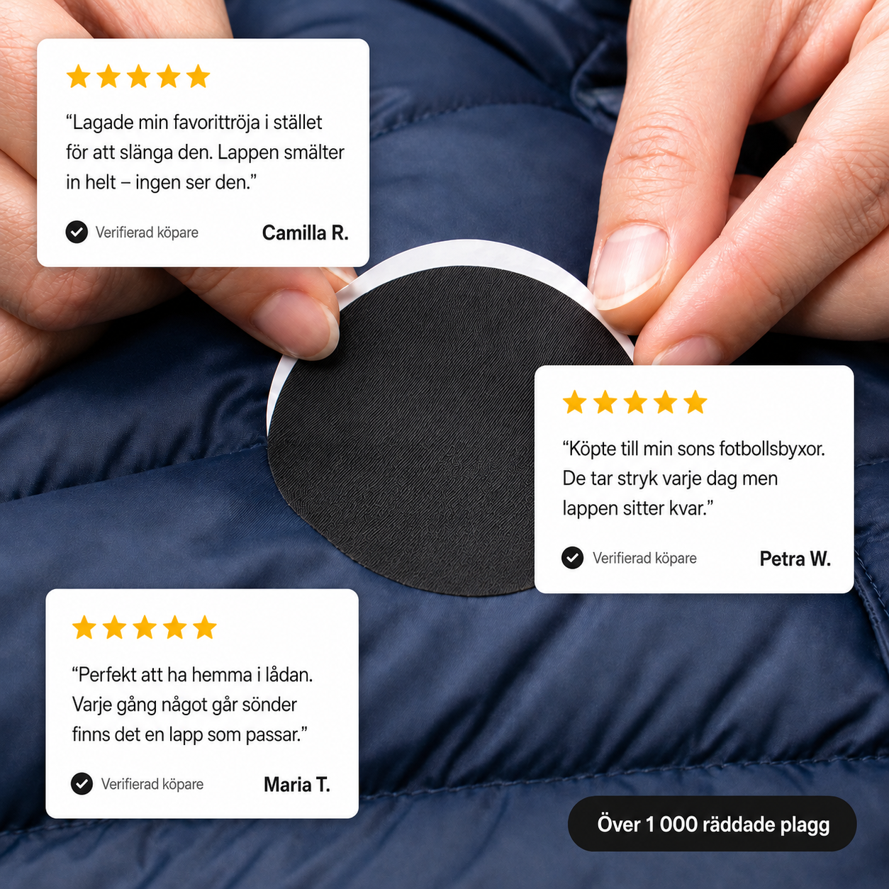Selbstklebende Flicken für Daunenjacken