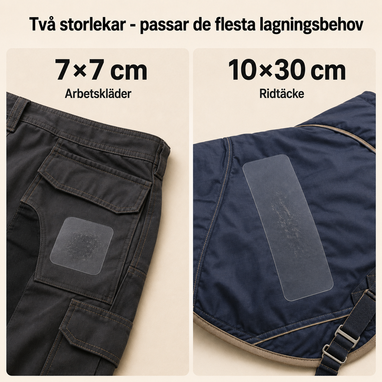 Strapazierfähige Reparaturflicken