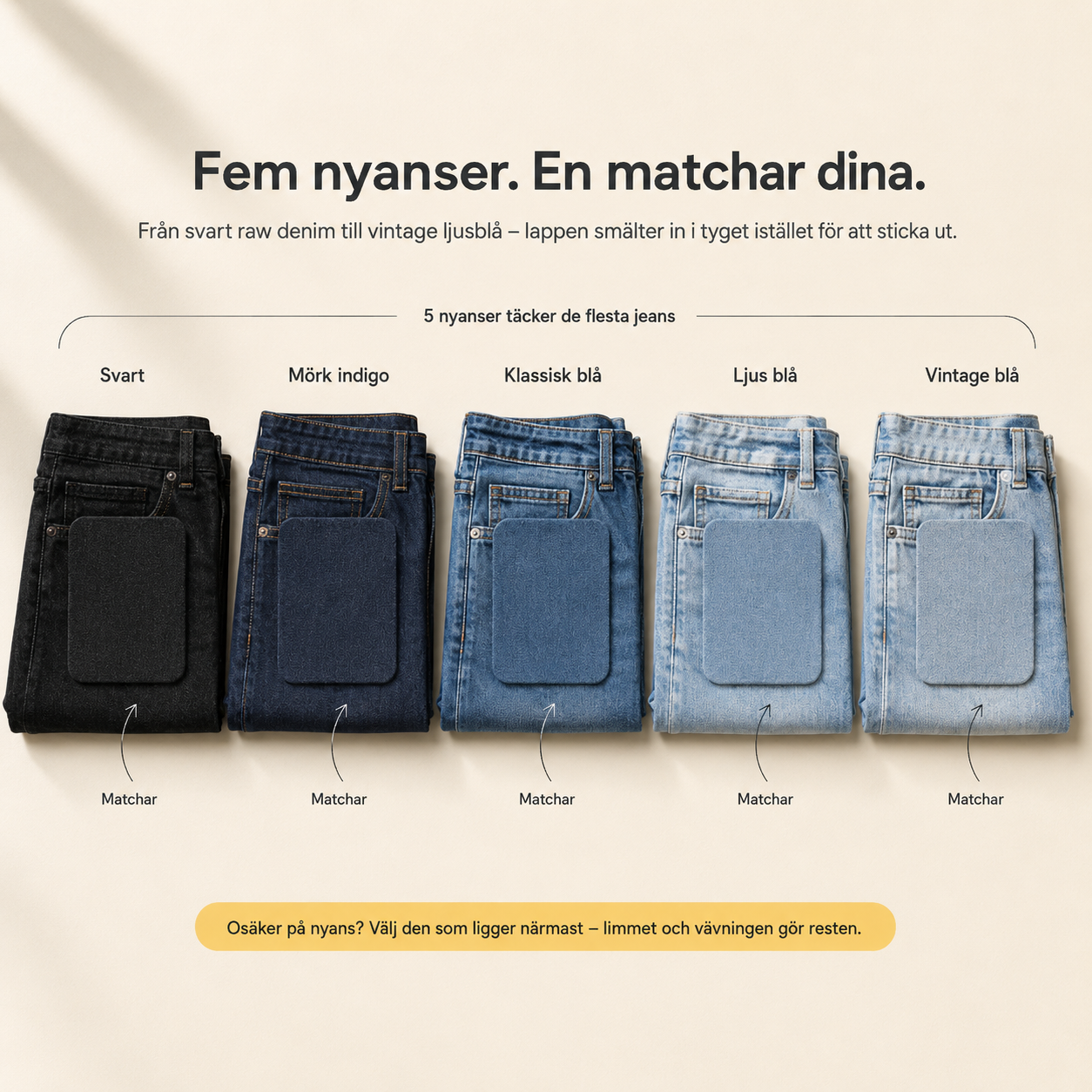 Bügelflicken für Jeans