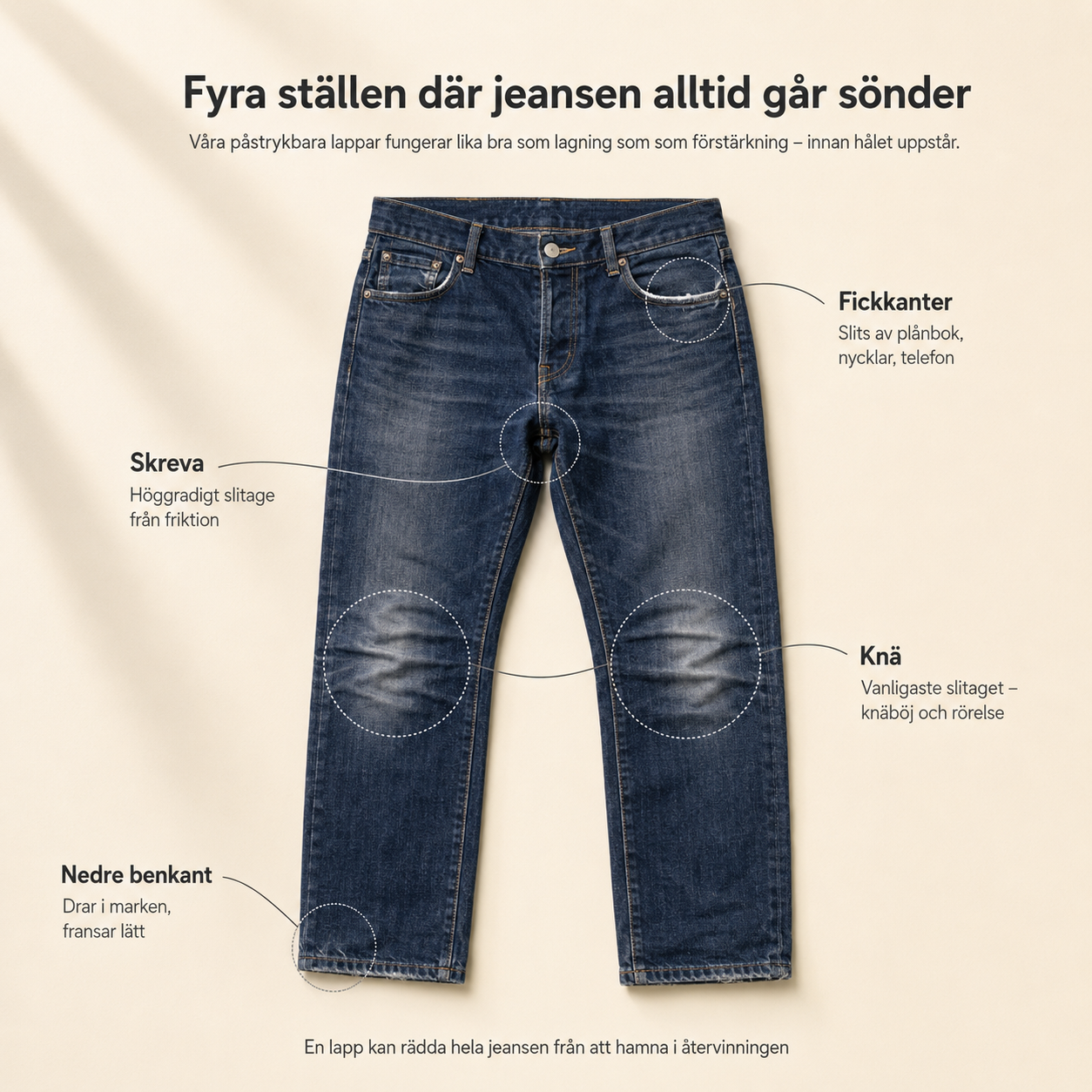 Bügelflicken für Jeans