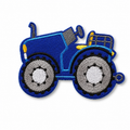 Traktor Blau – Aufnäher zum Aufbügeln